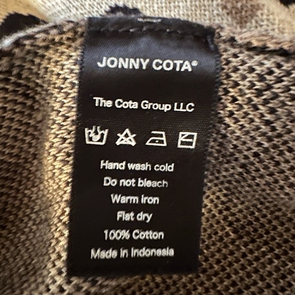 Jonny Cota Leopard Print Cotton Crew Neck Sweater - Picture 6 of 6